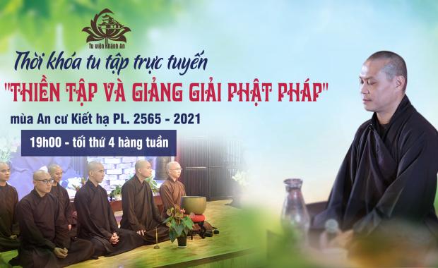 Khóa tu tập trực tuyến "Thiền tập và Giảng giải Phật Pháp"