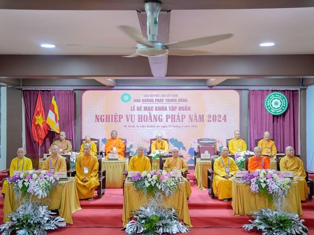 Bế mạc Khóa Tập huấn Nghiệp vụ Hoằng pháp năm 2024